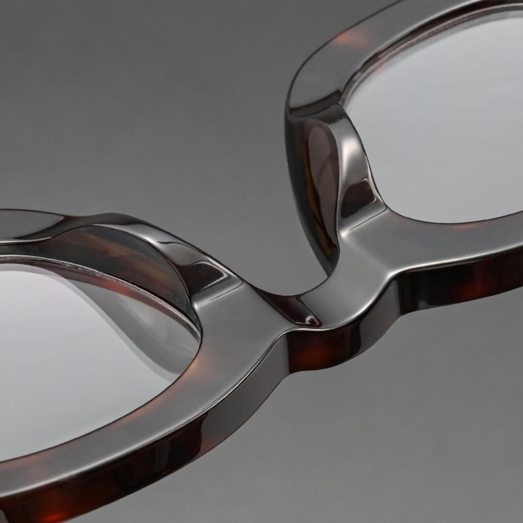 Montura de gafas de sol de acetato para hombre, gruesa, estilo retro, hechas a mano.