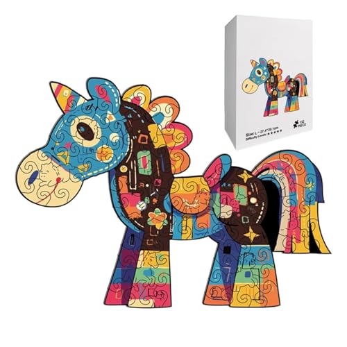 Juguete educativo de madera tipo caballo para vacaciones con niños y abuelos
