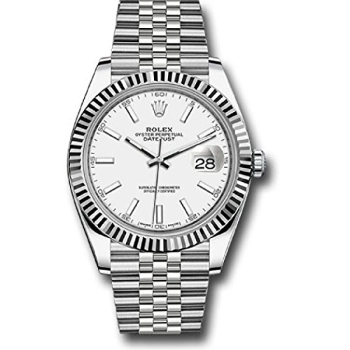 Rolex Datejust 41 White Dial Automatic Men's Watch 126334WSJ
