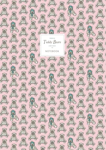 Teddy Bears Notebook - Lined Pages - A4 - Premium: (Pink Edition) Fun notebook 192 lined pages (A4 / 8.27x11.69 inches / 21x29.7cm)