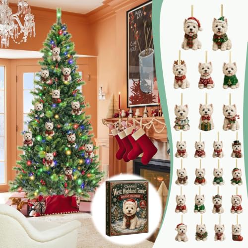 Westie Advent Calendar 2026, 24 Day Dog Christmas Countdown (Silver) - image 7