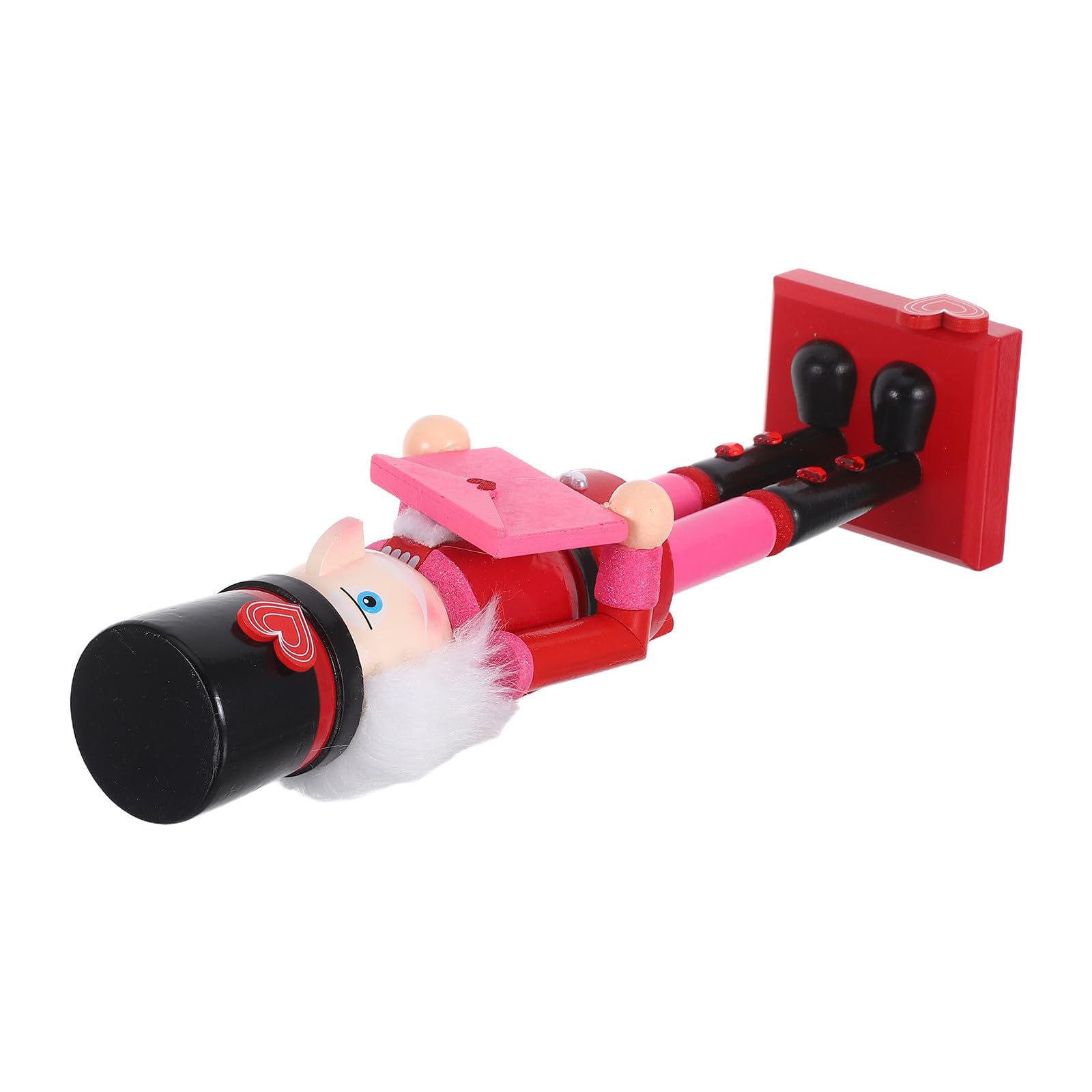 Beaupretty 2 Piezas Cascanueces Navideño de Madera Rojo 36cm para Mesa