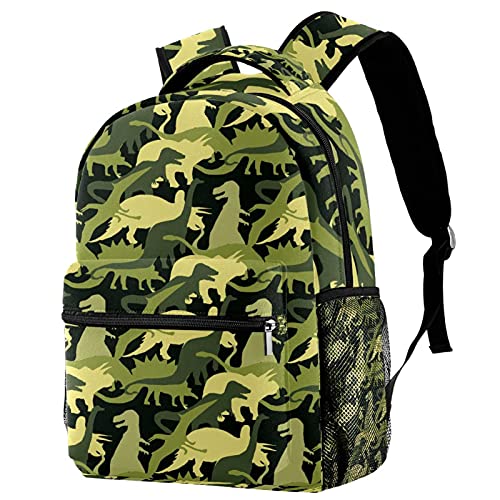 Sac à dos pour école primaire dinosaure vert pour garçon