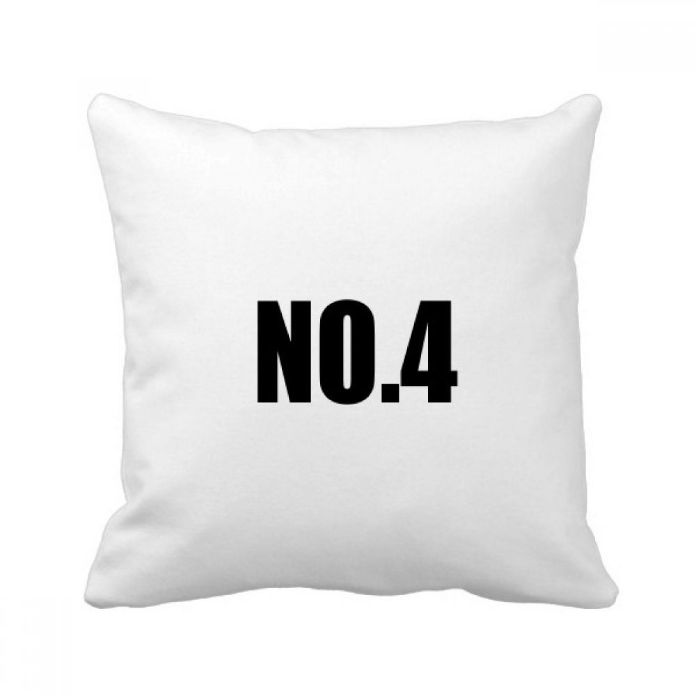 Coussin de numéro chanceux No.4 oreiller multicolor 40x40cm pour décoration de canapé