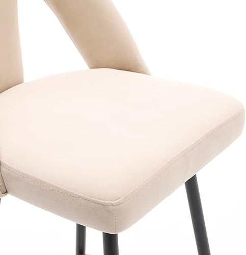 Miniatura 7 de Juego de 2 sillas de bar modernas taburetes de bar tapizados de terciopelo contemporáneo Polibi con cabezas de clavos y patas de metal negro con