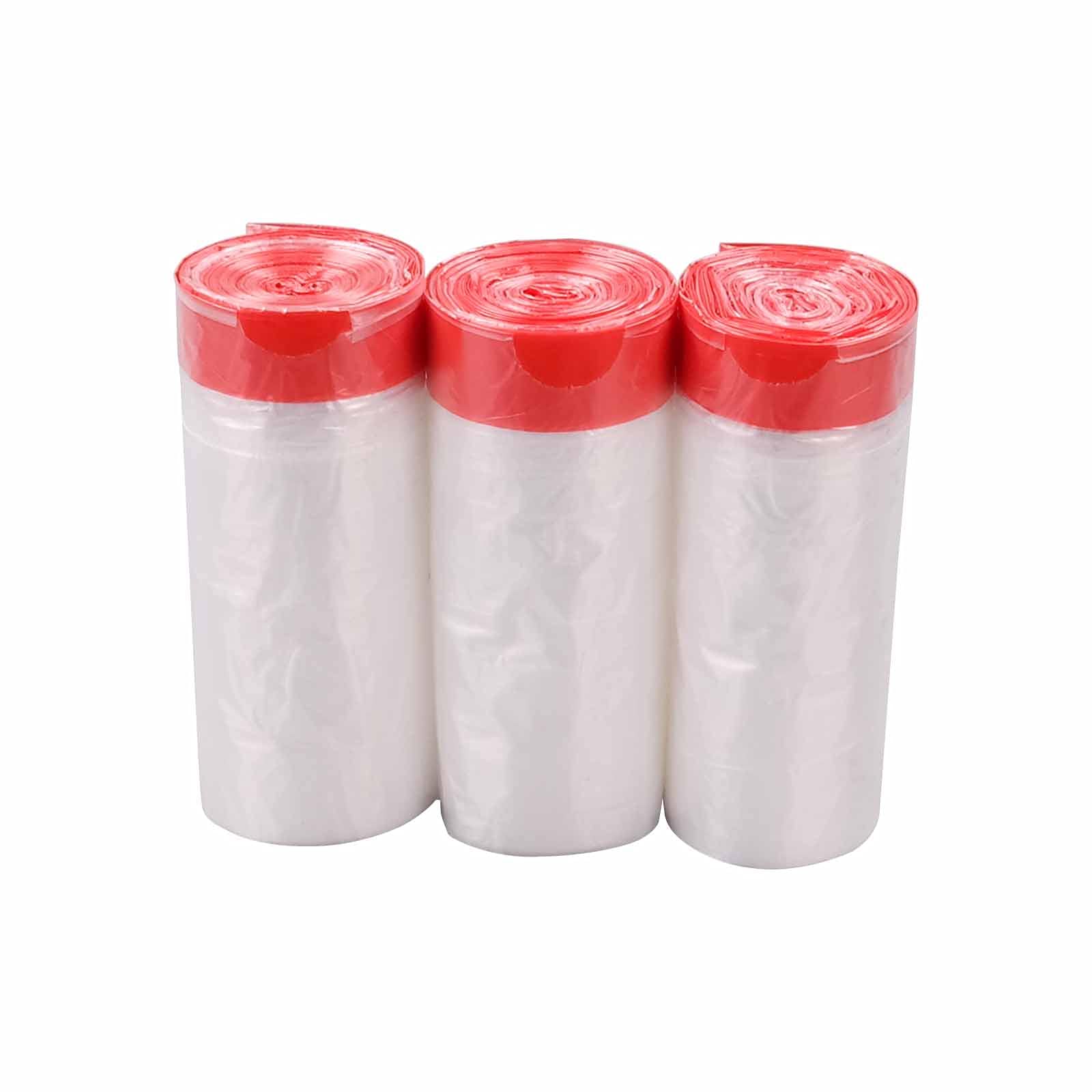 Morcte 6 Gallon Drawstring Trash Bag, Clear Garbage Bag with Drawstring, 108 Counts