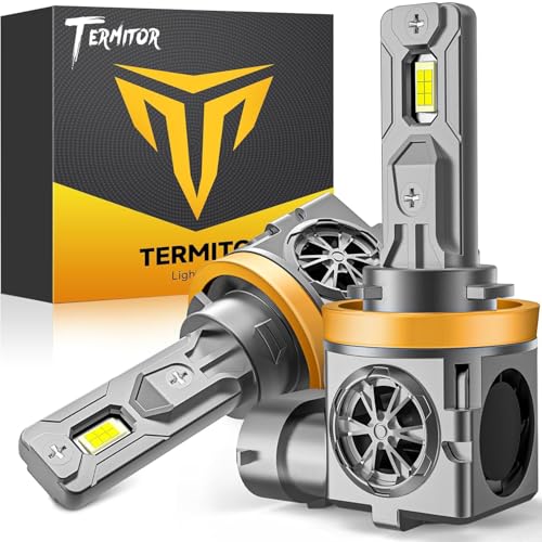 Image of Termitor High Performance H11H9 Bulbs, 150,000LM Insane Brightness Off Road Light, Compact 1:1 Original Size, Working Lifespan, Cool Daylight 6500K, Tool-Free Quick Installation Fog Bulb UTV ATV
