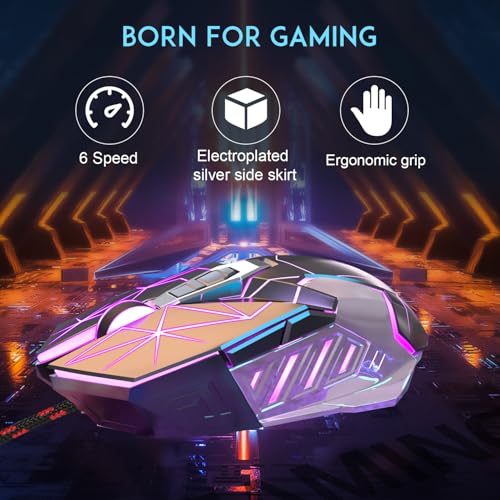 Magegee G10 Gaming Mouse Wired, 7 Colors Breathing Led Backlit Gaming Mouse, 6 Adjustable Speeds, Ergonomic Optical Computer Mouse With 7 Buttons For Windows Pc Gamers thumb #3