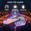 MageGee G10 Gaming Mouse Wired, 7 Colors Breathing LED Backlit Gaming Mouse, 6 Adjustable Speeds, Ergonomic Optical Computer Mouse with 7 Buttons for Windows PC Gamers