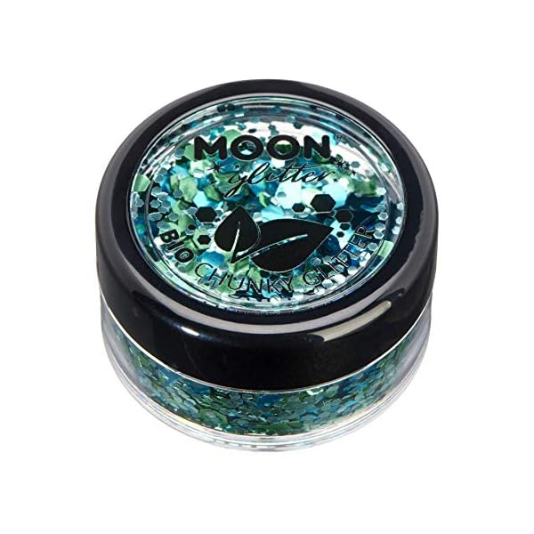 Mystic Bio Biodegradable Eco Chunky Glitter by Moon Glitter - 100% Cosmetic Bio Glitter for Face, Body, Nails, Hair and…