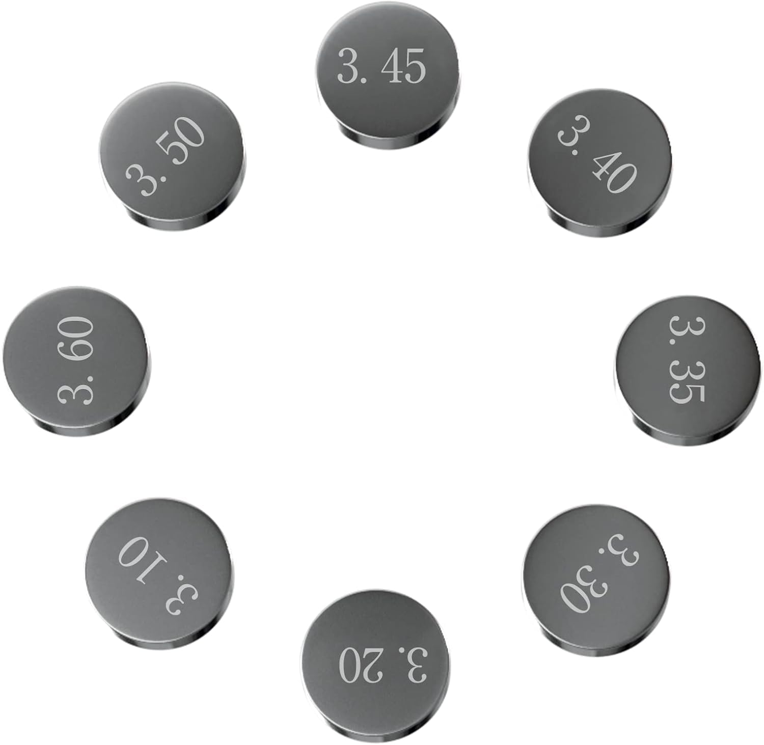 Kit de cales de valve 9.48mm Road Passion 156 Pièces Incrément de 1.20-4.00mm 0.05mm pour Yamaha YFZ450 2004-2009 / YFZ450 Bill Balance Edition 2006-2007