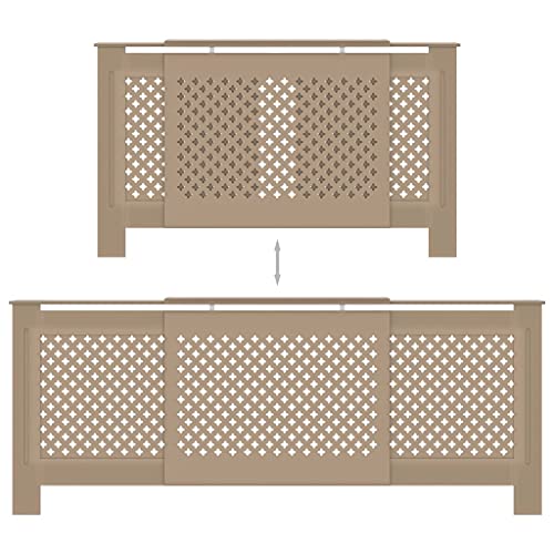 Cache-radiateur réglable 205 cm en MDF moderne pour le salon