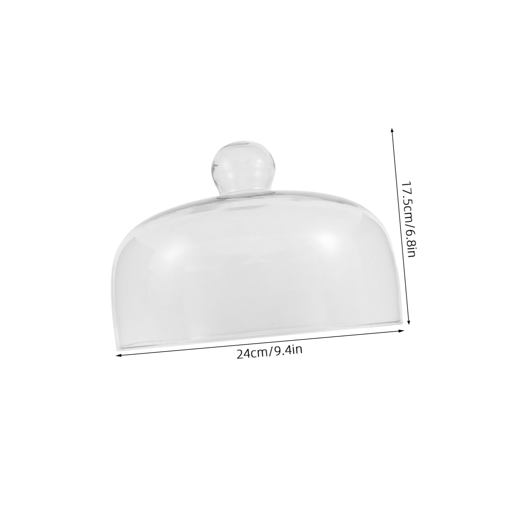 COLLBATH Tapa de Vidrio Transparente para Microondas de 24cm Excelente Sellado y Compatibilidad para Calentar Alimentos en Cocina