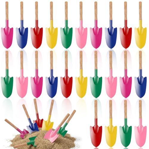 MAQUITA Set de 24 mini palas para jardinería coloridas miniatura 1