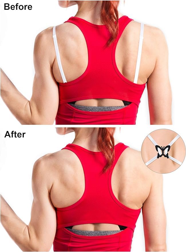 Image of DClub Razor Clips Bra Strap Clips Racer Back Conceal Straps Cleavage, Bra Strap clip holder hook, Anti Slip Bra strap holder