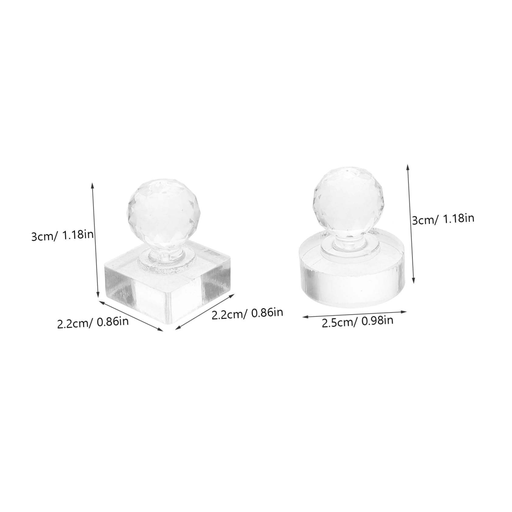 SOESFOUFU Eyeshadow Palette Repair Tool 2pcs Pressing Stamper Makeup Tool Eyeshadow Applicator Blusher Highlighter