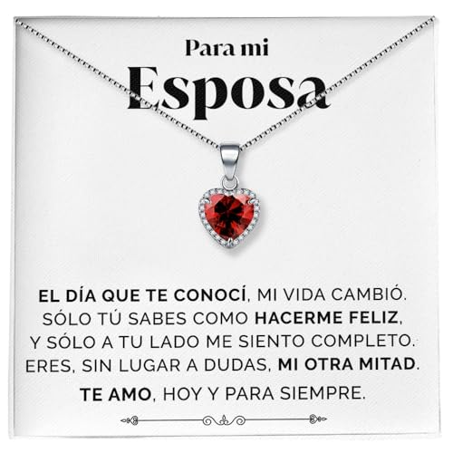 SOFIA FERRER Regalos Aniversario Pareja, Colgante Corazon, Regalo Personalizado Mujer, Collar Corazon Plata, Regalos Originales para Novia, Esposa, San Valentin, Navidad, Enamorados (Esposa) SOFIA FERRER Regalos Aniversario Pareja, Colgante Corazon, Regalo Personalizado Mujer, Collar Corazon Plata, Regalos Originales para Novia, Esposa, San Valentin, Navidad, Enamorados (Esposa)