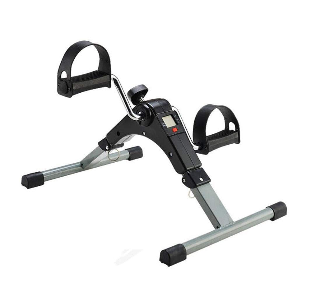 mini stepper domowy mini rower do ćwiczeń nóg trener rehabilitacyjny do kończyn dolnych pionowy składany sprzęt fitness rozszerzenie rozmiar 49 * 3,7 * 35 cm, czarny