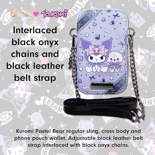 Image of Sonix x Sanrio Phone Pouch - Universal Smartphone Purse and Wallet, Crossbody and Shoulder Bag | Kuromi Pastel Bear