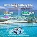 Pool Vacuum for Above Ground Pool Made by Seauto, Pool Vacuum for Inground Pools Cleans Up to 2100 Sq.ft, Pool Robot Vacuum Lasts Up to 180 Mins, Pool Cleaner for Wall, Floor and Auto Mode