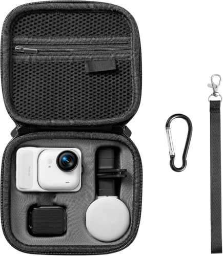 Image of M.G.R.J Portable Carrying Case Cover for Insta360 GO Ultra Action Camera (Black)