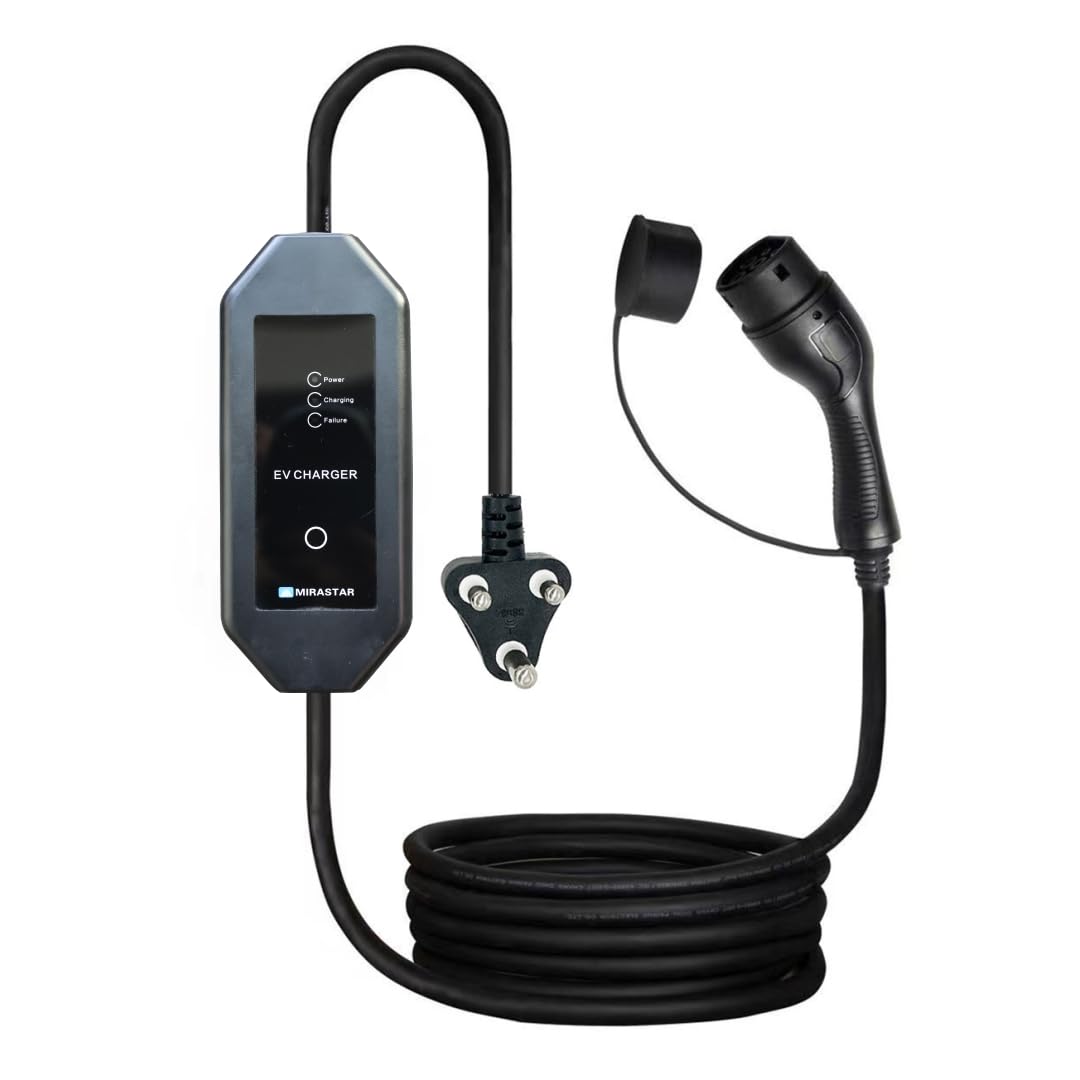 MIRASTAR Portable EV Charger | 3.5 kW, Type 2 Gun, 16A Single Phase | Includes Carry Bag-image-9