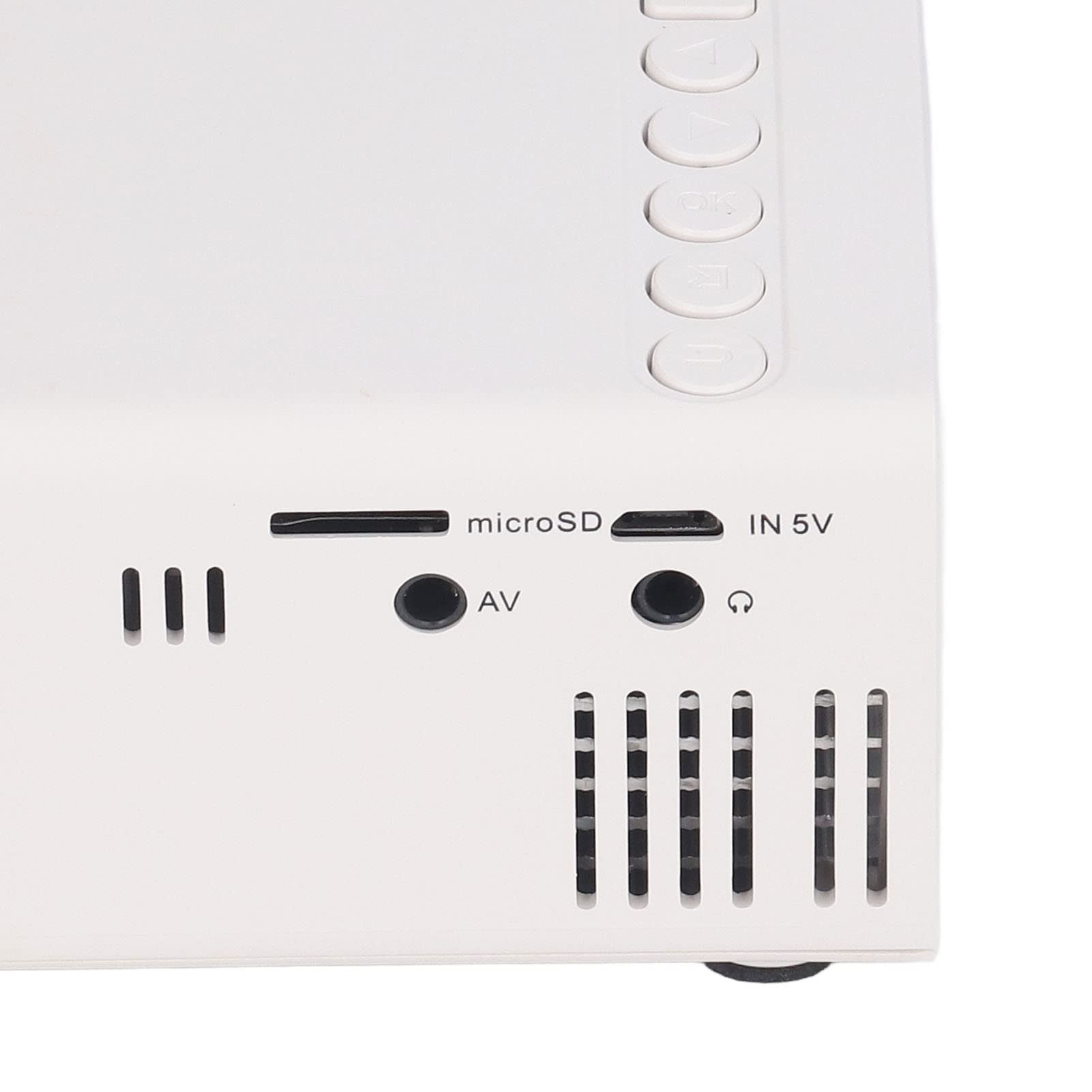 Mini Projecteur LED Portable 1080 HD pour Ordinateur, Consoles Jeux, Cinéma Maison 24-60 Pouces