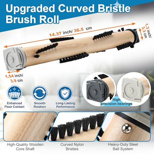 Image of Vacuum Cleaner Brush Roll Compatible with Kirby Cleaner G3 /G4 /G5 /G6 /Sentria, Ultimate G, Vacuum Attachments Replacement Parts, Upgraded Soft Bristle Brush Roller for Clean (1 Pack-Soft)