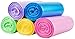 Urcolor Small Trash Bags, Garbage Bags For Office, Home Waste Bin, 5 gallon, 5 Colors, 150 Count