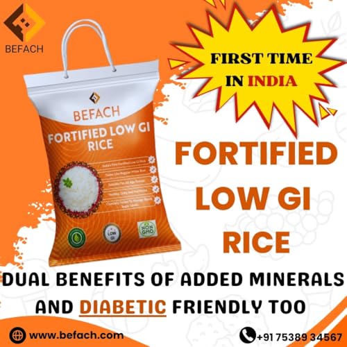 Image of D'Cal Befach Fortified Low Gi Rice|Certified By National Institute Of Nutrition|Low Sugar|Low Gi|No Pesticides,Non Gmo,Perfect For Diet&Diabetic People