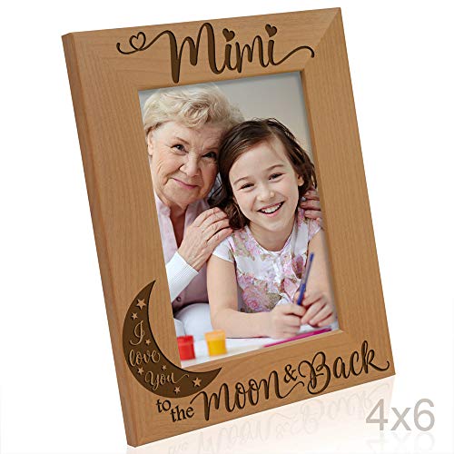 KATE-POSH-Mimi-I-Love-You-to-The-Moon-and-Back-Engraved-Natural-Wood-Picture-Frame-Grandparents-Day-Gifts-Grandma-Gifts-for-Nana-4×6-Vertical KATE POSH Mimi I Love You to The Moon and Back Engraved Natural Wood Picture Frame Grandparents Day Gifts Grandma Gifts for Nana 4×6 Vertical
