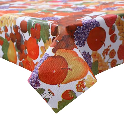 Image of Dakshya Industirs PVC Waterproof Table Cover 36x54 Inch Floral Printed Center Table Cover Washable Plastic Table Sheet Oilproof Dining Table Cover for Coffee Table Living Room Home (Designer Bloom)