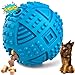 LEGEND SANDY Dog Balls Treat Dispensing Dog Toys for Aggressive Chewers Large Breed, Nearly Indestructible Squeaky Dog Chew Toys for Large Dogs, Natural Rubber Dog Puzzle Toys, Dog Treat Ball
