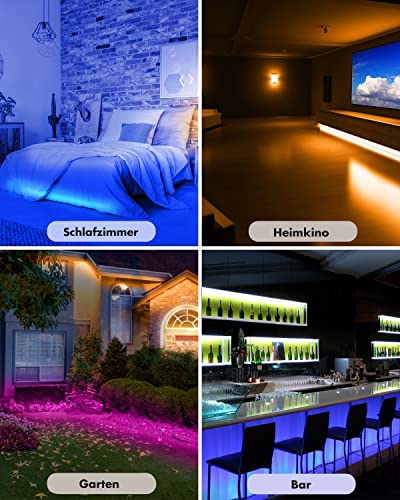 FUPT LED Strip,LED Streifen, USB, RGB, Timer Einstellung, Lichterkette mit Fernbedienung, Musik-Synchronisation, Farbwechsel, Band-Lichter für Beleuchtung,(3m)
