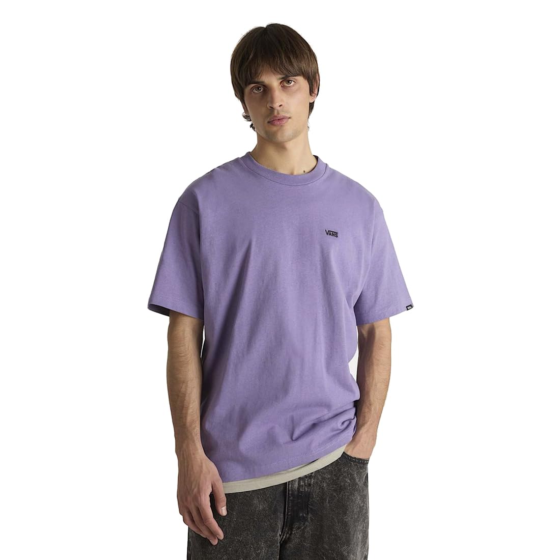 Vans Men's Left Chest Ss T-Shirt, Misty Mauve, XXL