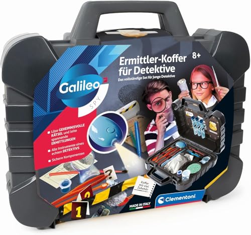 Galileo Spy Ermittler-Koffer für Detektive & Geheimagenten - Spannendes Detektiv-Set - Spielzeug für Kinder ab 8 Jahren - 59414 von Clementoni