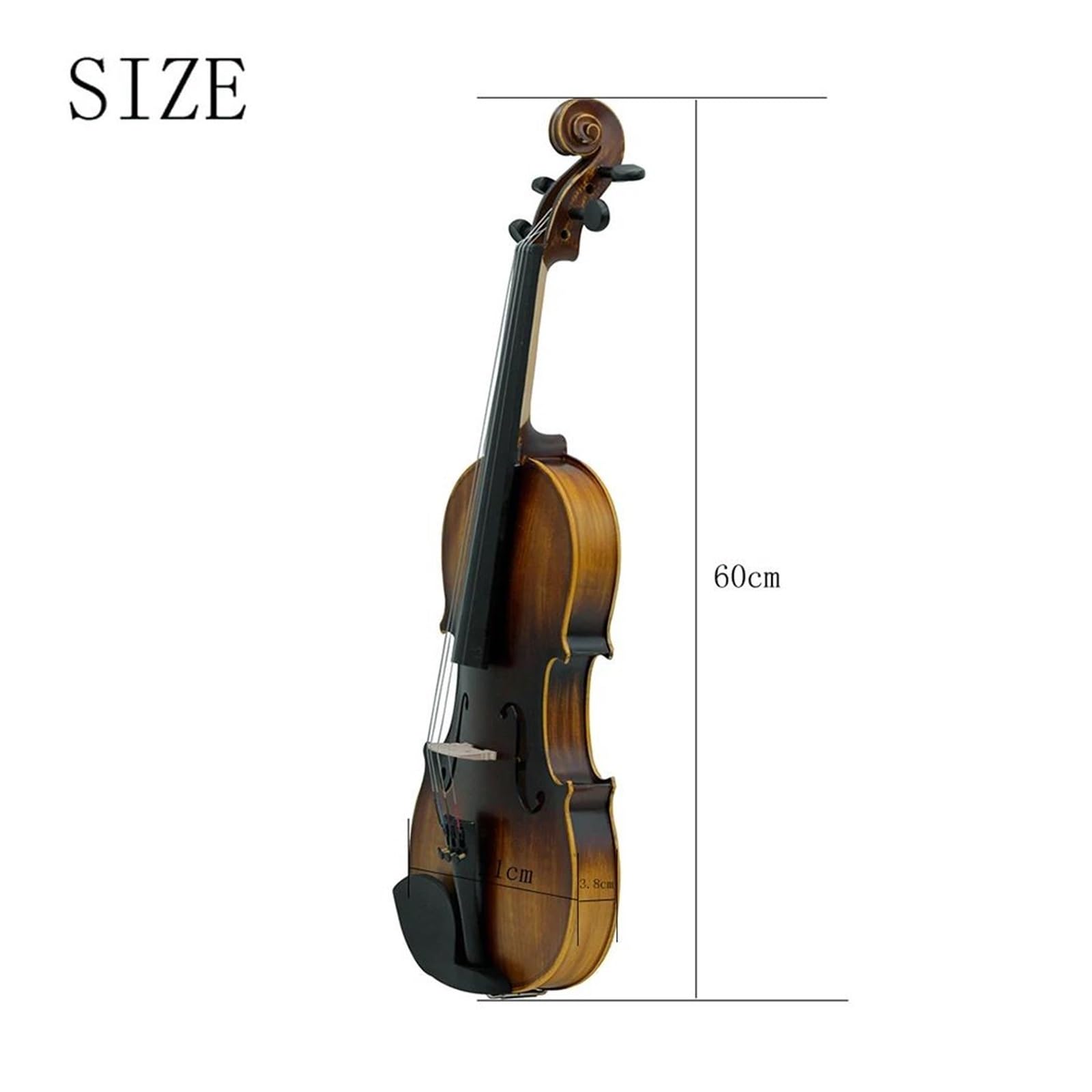 4/4 Skrzypce Akustyczne Vintage Matte Basswood String Instrument Z Futerałem I Akcesoriami Do Smyczka Instrumenty Strunowe Skrzypcowe