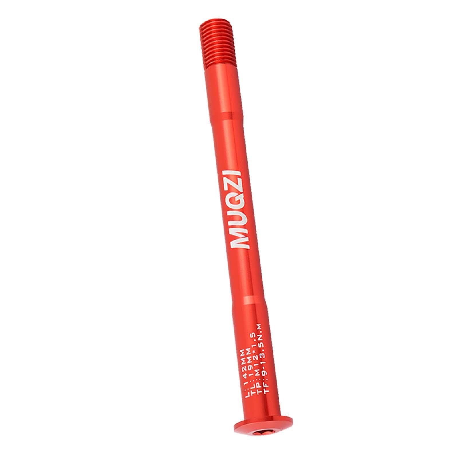 POXZSFX Lightweight Front Fork Thru Axle Quick Release Bike Adapter Excellent Replacement Options for Bicycle Hub Access Bike Adapter Thru Axle Hub Quick, Red, 142mm