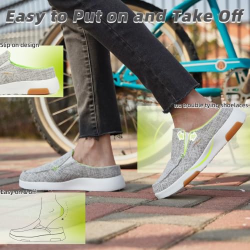 Image of OrthoComfoot Women's Arch Support Shoes,Plantar Fasciitis, Foot and Heel Pain Relief, Orthopedic Boat Shoes for Diabetic Bunions