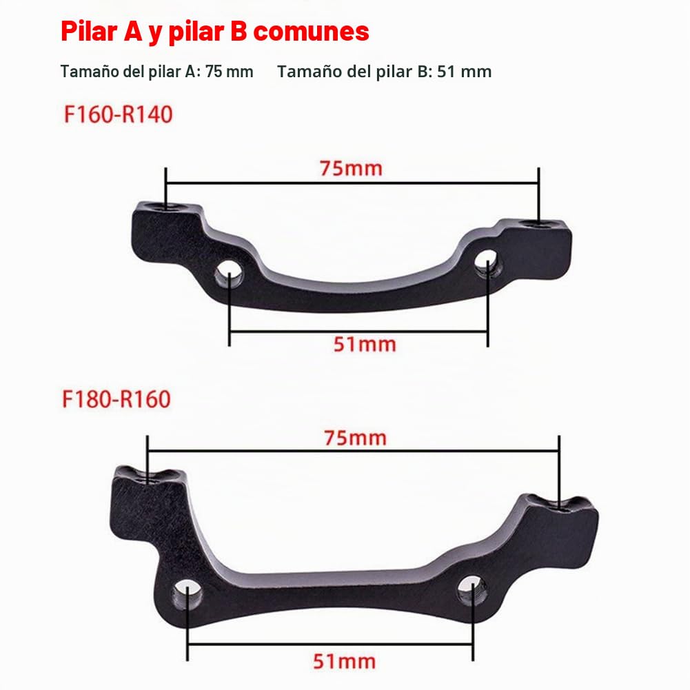 Juego de frenos de disco hidráulicos, freno de disco hidráulico de bicicleta de 4 pistones, freno hidráulico bicicleta de aleación de aluminio, freno de disco de bicicleta delantero y alto