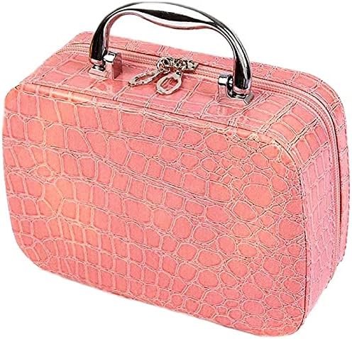 Vency Women's Multifunction Travel Cosmetic Makeup Bag with Adjustable Dividers for Cosmetics, Makeup, Brushes (Multicolour)
