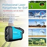 Mileseey Professional Precision 660Yards Golf Range Finder with Slope Compensation, ±0.55yard Accuracy, Flag Pin Lock, 6X Magnification, Scan Measurement - Image 7