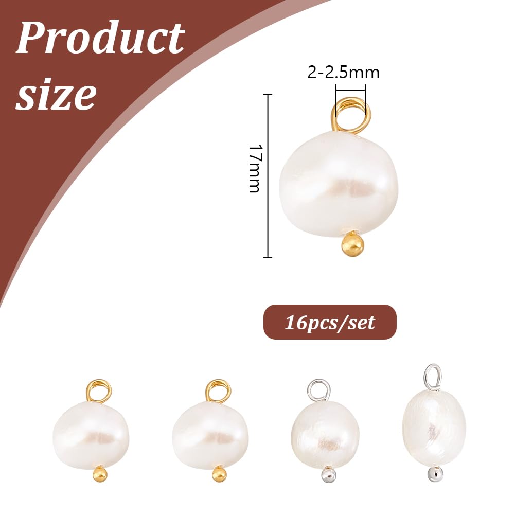 PH PandaHall 50pcs Natural Freshwater Pearl Charms - Image 4