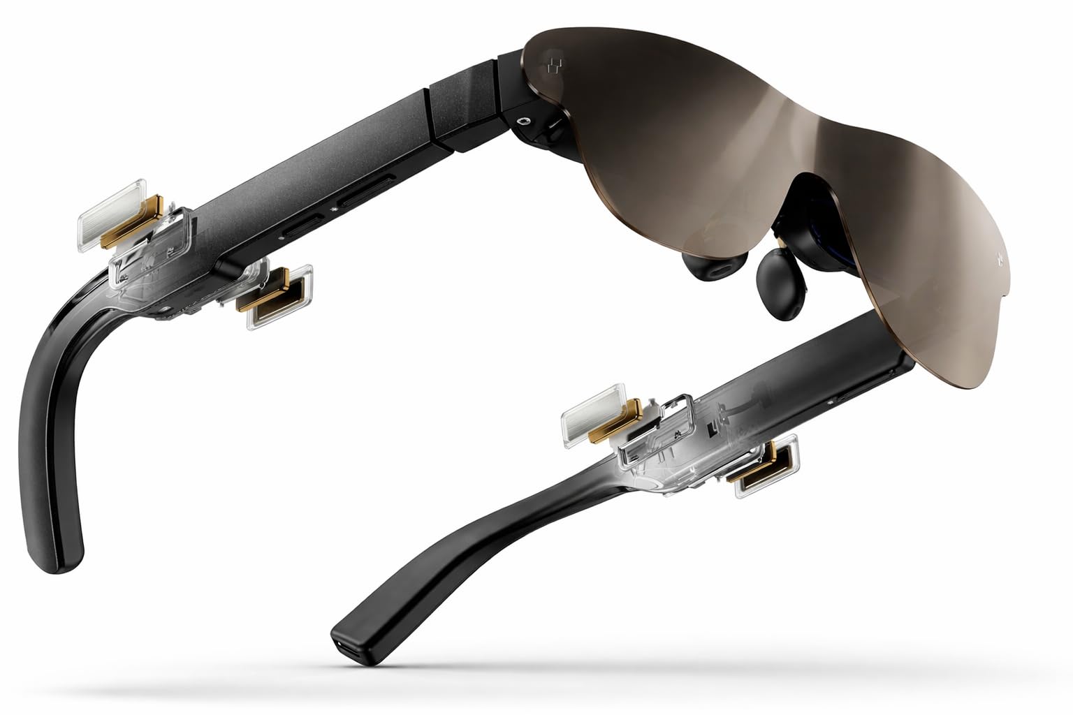 201'' 1200 Nits 120Hz AR Glasses - Micro-OLED Smart Video Display for iPhone/Android/PC/Nintendo Switch/PS5/Steam Deck - Portable Personal Theater