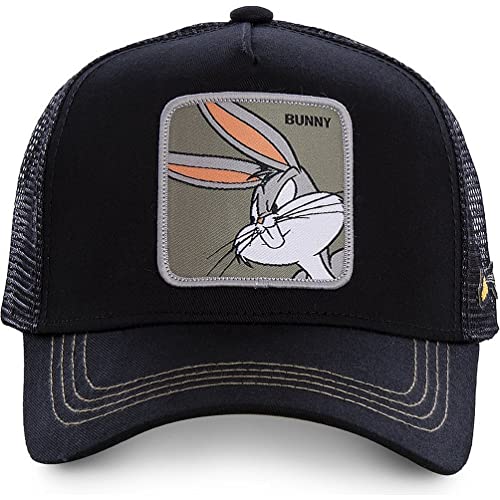 Gorra Trucker Unisex Ajustable Bunny Negro miniatura 2