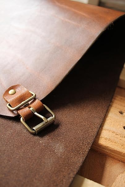 Delantal de piel hecho a mano, exclusivo para barbacoa y estufa, piel auténtica y fuerte, piel gruesa, piel antigua, delantal para barbacoa, delantal de cocina, marrón coñac