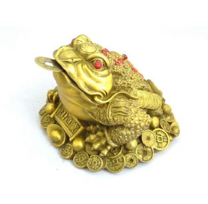 Amazon.co.jp: 三脚蟾蜍 さんきゃくせんじょ 銭蛙 三本足の蛙 銅製置物