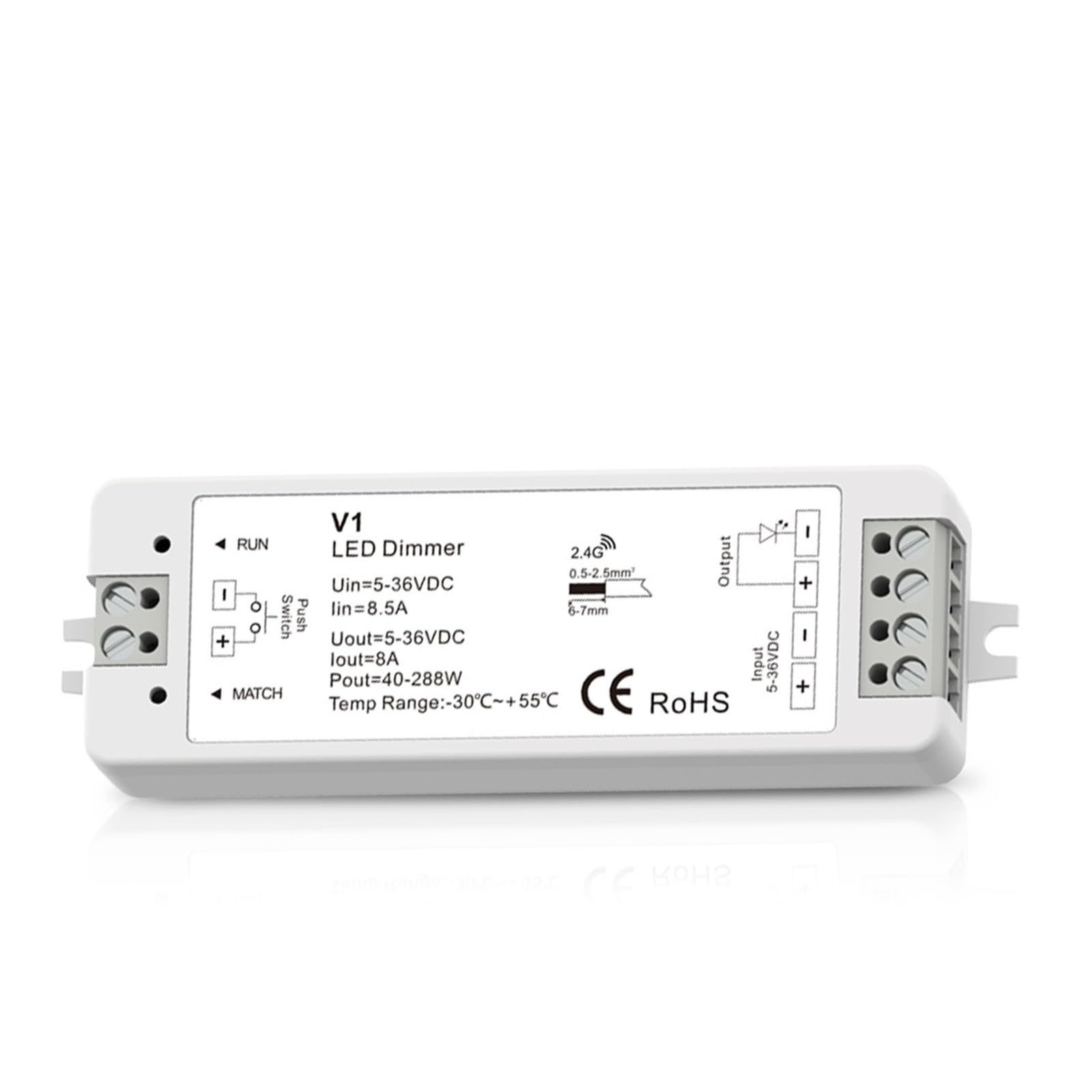 Variateur LED 12V 24V PWM supprimez les sctintillements de vos rubans monochromes avec LSD-V1