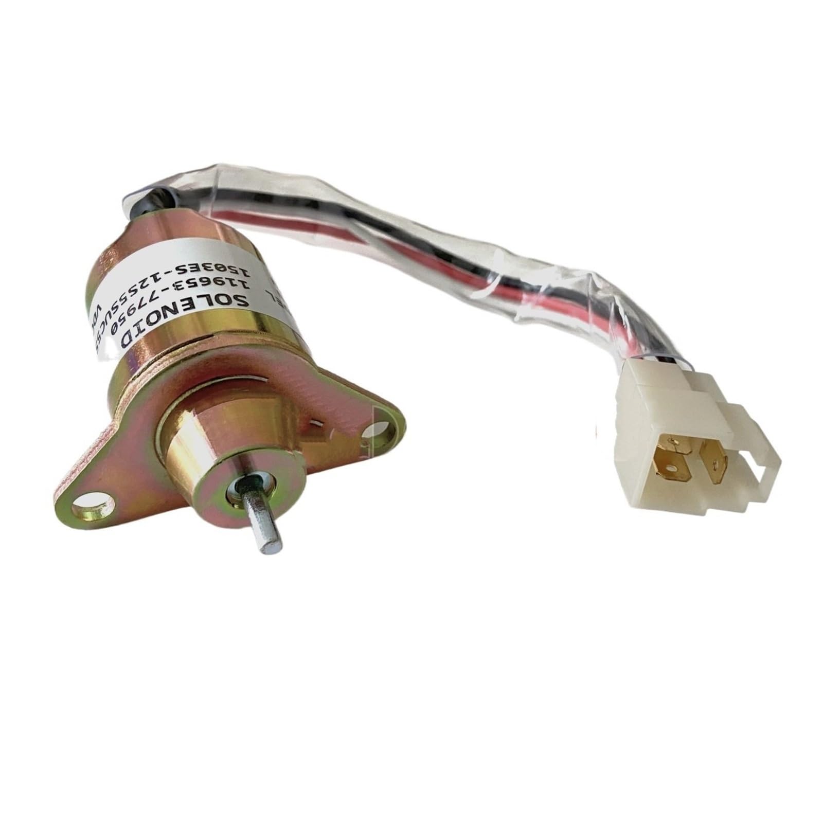 Hdrtcbu One Color Solenoid Valve For Yanmar Engines 119285-77950 Stop Solenoid Valve Fuel Stop Solenoid