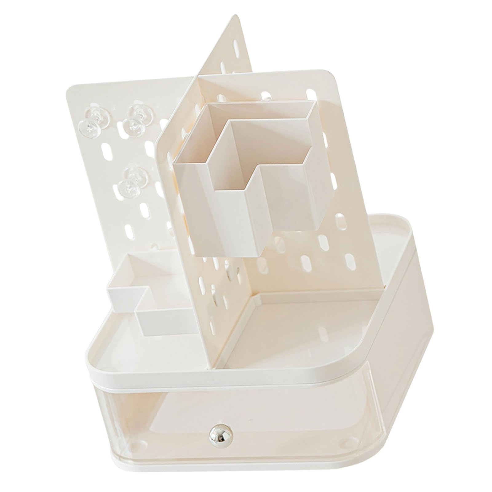 Nucelit Desktop Organizers Stationery Organizers with Pegboard Drawers Desk Makeup Storage Rack Stationery Desk with Pegboard